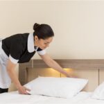 Clean and safe queen room at City Center Downtown Motel in downtown Phoenix